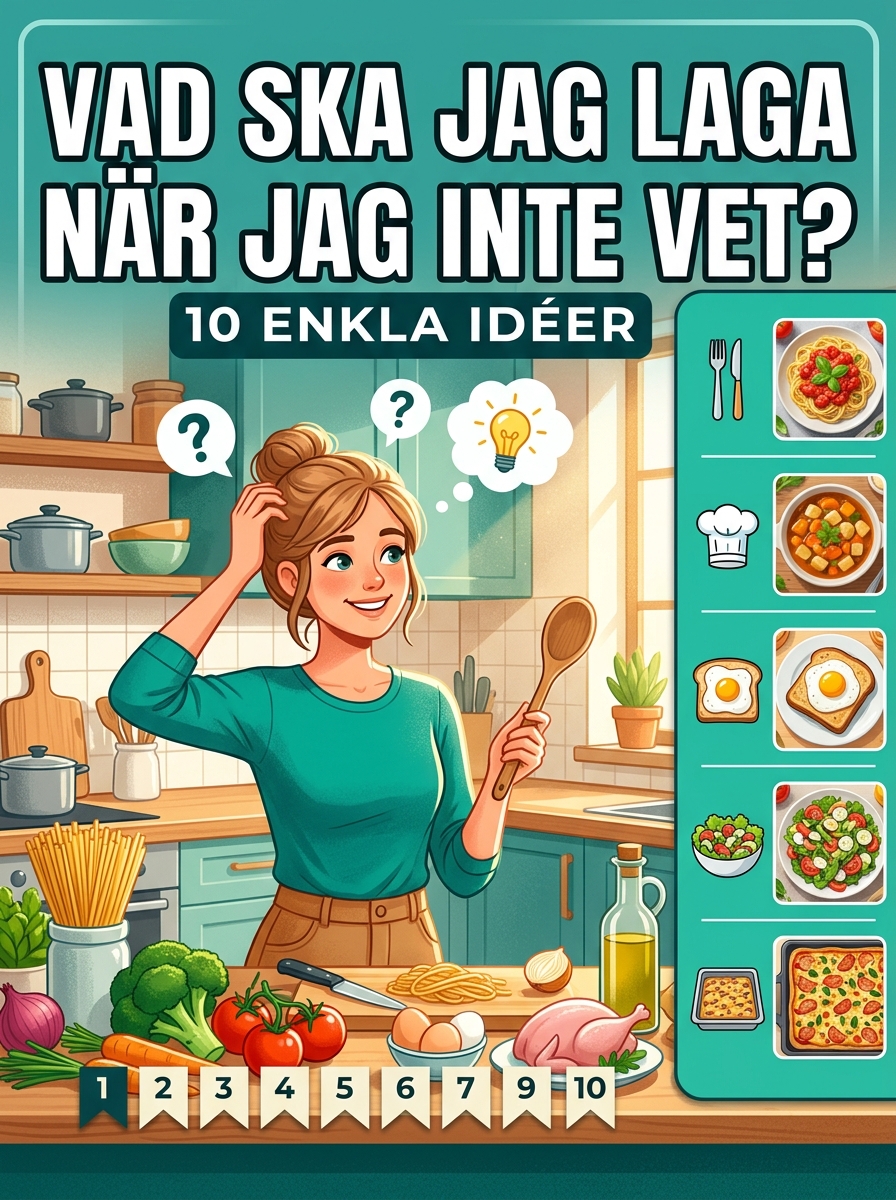 Vad ska man laga när man inte vet? 10 enkla idéer